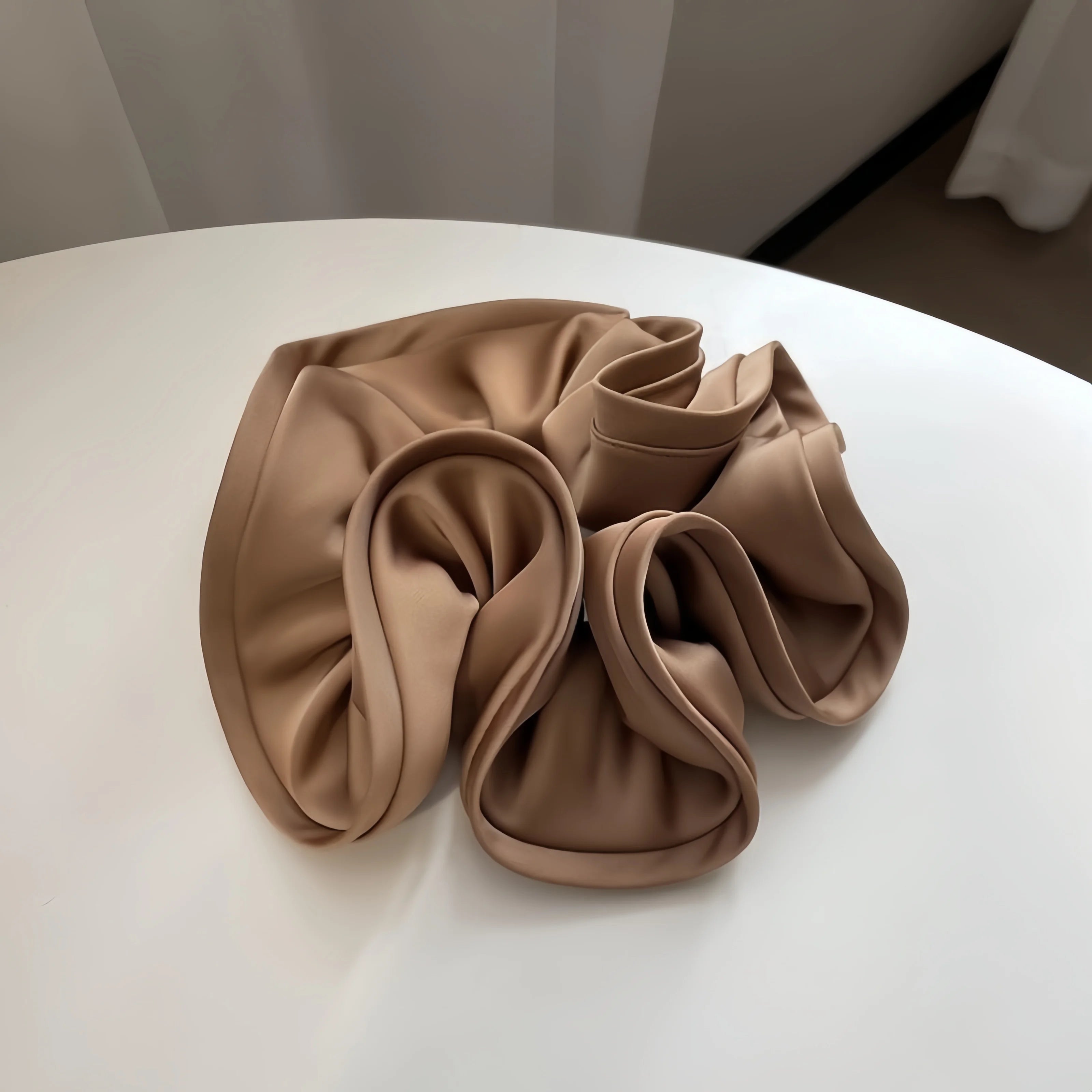 Korean Big Hair Tie Ribbon Scrunchies Satin Elastic Hair Band Bow Women Simple Temperament New Style Ponytail Hair Accessories Quick Pick Grocers